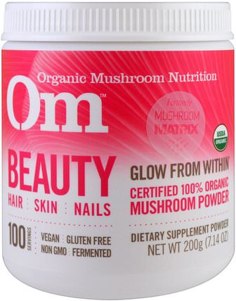 Beauty, Mushroom Powder, 7.14 oz (200 g) by Organic Mushroom Nutrition, 健康，女性，頭髮補充劑，指甲補品，皮膚補充劑，沐浴，美容，頭髮，頭皮 HK 香港