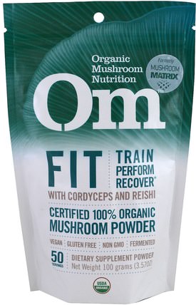 Fit, Mushroom Powder, 3.57 oz (100 g) by Organic Mushroom Nutrition, 運動，運動 HK 香港