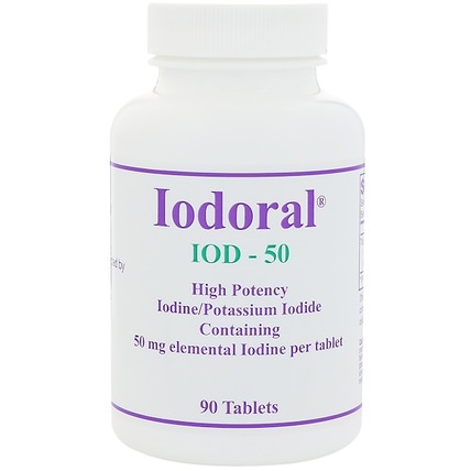 Iodoral, 50 mg, 90 Tablets by Optimox Corporation, 健康 HK 香港