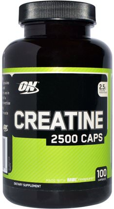 Creatine 2500 Caps, 2.5 g, 100 Capsules by Optimum Nutrition, 體育 HK 香港
