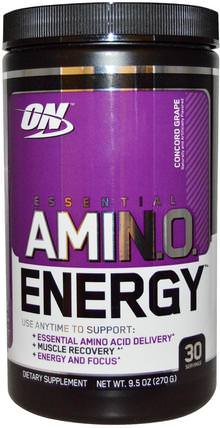 Essential Amino Energy, Concord Grape, 9.5 oz (270 g) by Optimum Nutrition, 體育 HK 香港