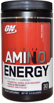 Essential Amino Energy, Fruit Fusion, 9.5 oz (270 g) by Optimum Nutrition, 體育 HK 香港