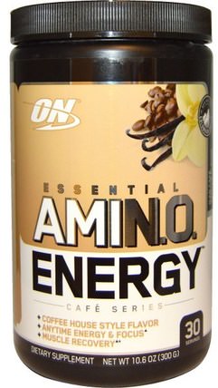 Essential Amino Energy, Iced Cafe Vanilla Flavor, 10.6 oz (300 g) by Optimum Nutrition, 健康，能量，運動 HK 香港