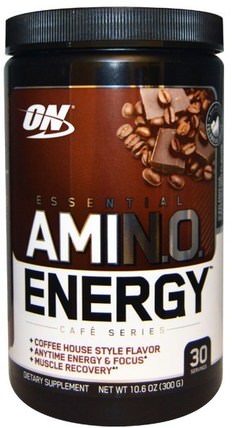 Essential Amino Energy, Iced Mocha Cappucino Flavor, 10.6 oz (300 g) by Optimum Nutrition, 健康，能量，運動 HK 香港