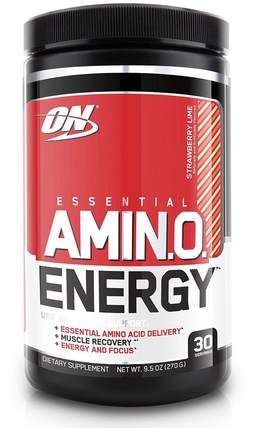 Essential Amino Energy, Strawberry Lime, 9.5 oz (270 g) by Optimum Nutrition, 體育 HK 香港