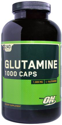 Glutamine, 1.000 mg, 240 Capsules by Optimum Nutrition, 體育 HK 香港