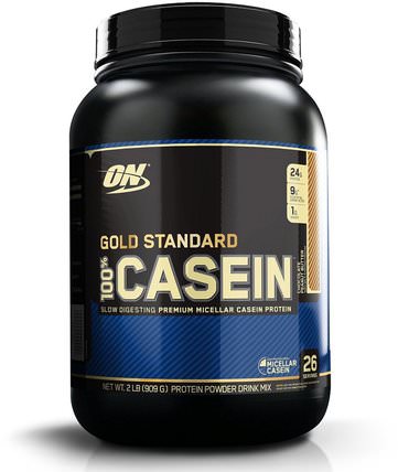 Gold Standard, 100% Casein, Chocolate Peanut Butter, 2 lb (909 g) by Optimum Nutrition, 體育 HK 香港