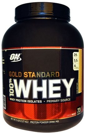 Gold Standard, 100% Whey, Cake Batter, 5 lbs (2.27 kg) by Optimum Nutrition, 體育 HK 香港