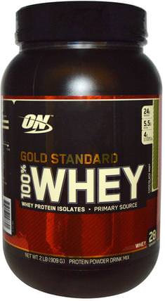 Gold Standard, 100% Whey, Chocolate Mint, 2 lbs (909 g) by Optimum Nutrition, 體育 HK 香港