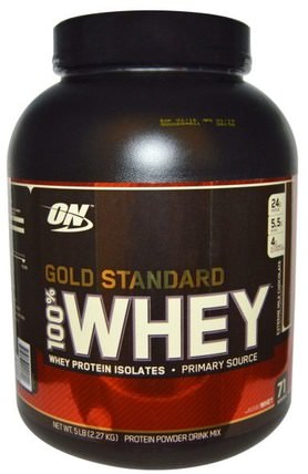 Gold Standard, 100% Whey, Extreme Milk Chocolate, 5 lbs (2.27 kg) by Optimum Nutrition, 體育 HK 香港