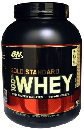 Gold Standard, 100% Whey, Rocky Road, 5 lbs (2.27 g) by Optimum Nutrition, 體育 HK 香港