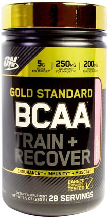Gold Standard, BCAA Train + Recover, Watermelon, 9.9 oz (280 g) by Optimum Nutrition, 體育 HK 香港