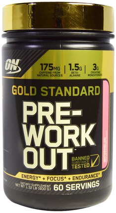 Gold Standard, Pre-Workout, Watermelon, 1.32 lb (600 g) by Optimum Nutrition, 體育 HK 香港