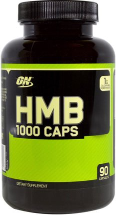 HMB 1000 Caps, 90 Capsules by Optimum Nutrition, 補充劑，合成代謝補品，bmb-hydroxy-b methybutyrate，運動 HK 香港