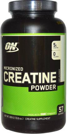 Micronized Creatine Powder, Unflavored, 10.6 oz (300 g) by Optimum Nutrition, 體育 HK 香港