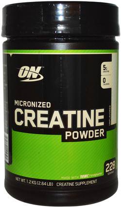 Micronized Creatine Powder, Unflavored, 2.64 lb (1.2 kg) by Optimum Nutrition, 體育 HK 香港