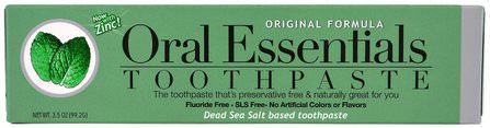 Toothpaste with Zinc, Original Formula, 3.5 oz (99.2 g) by Oral Essentials, 洗澡，美容，口腔牙齒護理，牙膏 HK 香港
