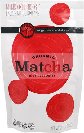 Organic Matcha, Plus Beet Juice, 4.23 oz (120 g) by Organic Evolution, 草藥，甜菜粉根，涼茶，抹茶綠茶 HK 香港