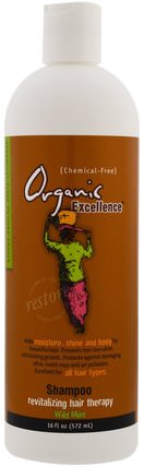 Shampoo, Revitalizing Hair Therapy, Wild Mint, 16 fl oz (572 ml) by Organic Excellence, 洗澡，美容，頭髮，頭皮，洗髮水，護髮素 HK 香港