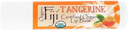 Certified Organic Lip Balm, Tangerine, 0.15 oz (4.25 g) by Organic Fiji, 洗澡，美容，唇部護理，唇膏 HK 香港