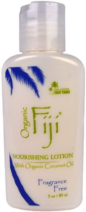 Nourishing Lotion, Fragrance Free, 3 oz (89 ml) by Organic Fiji, 洗澡，美容，潤膚露 HK 香港