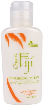 Nourishing Lotion, Lemongrass Tangerine, 3 oz (89 ml) by Organic Fiji, 洗澡，美容，潤膚露 HK 香港