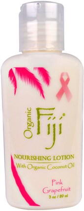 Nourishing Lotion, Pink Grapefruit, 3 oz (89 ml) by Organic Fiji, 洗澡，美容，潤膚露 HK 香港