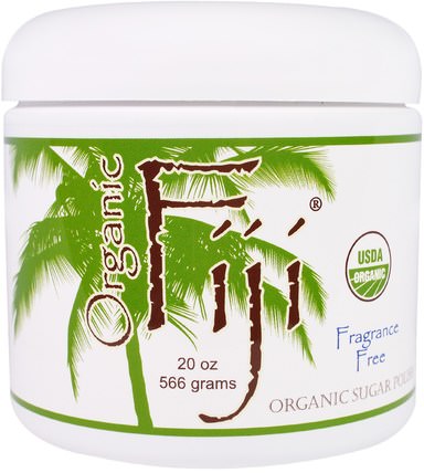 Organic Sugar Polish, Fragrance Free, 20 oz (566 g) by Organic Fiji, 洗澡，美容，身體磨砂 HK 香港