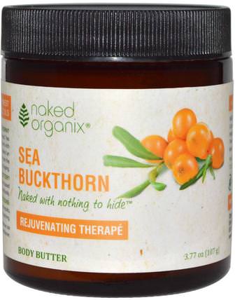 Rejuvenating Therap, Sea Buckthorn, Body Butter, 3.77 oz (107 g) by Organix South, 洗澡，美容，身體護理，健康，皮膚，身體黃油 HK 香港