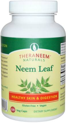 TheraNeem Naturals, Neem Leaf, 120 Veggie Caps by Organix South, 草藥 HK 香港