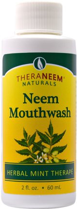 TheraNeem Naturals, Neem Mouthwash, 2 fl oz (60 ml) by Organix South, 洗澡，美容，口腔牙齒護理，漱口水，草藥 HK 香港