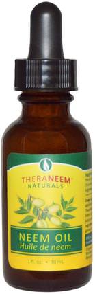 TheraNeem Naturals, Neem Oil, 1 fl oz (30 ml) by Organix South, 健康，皮膚血清 HK 香港