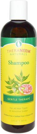 TheraNeem Naturals, Shampoo, Gentle Therap, 12 fl oz (360 ml) by Organix South, 洗澡，美容，頭髮，頭皮，洗髮水，護髮素 HK 香港