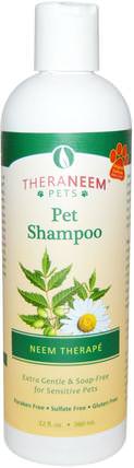 TheraNeem Pets, Pet Shampoo, Neem Therape, 12 fl oz (360 ml) by Organix South, 草藥，洗髮水和美容寵物 HK 香港