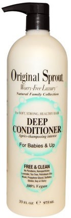 Deep Conditioner, For Babies & Up, 33 fl oz (975 ml) by Original Sprout Inc, 洗澡，美容，頭髮，頭皮，洗髮水，護髮素，護髮素，兒童護髮素 HK 香港