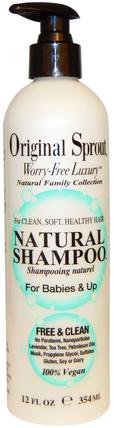 Natural Shampoo, For Babies & Up, 12 fl oz (354 ml) by Original Sprout Inc, 洗澡，美容，頭髮，頭皮，洗髮水，護髮素，兒童洗髮水 HK 香港