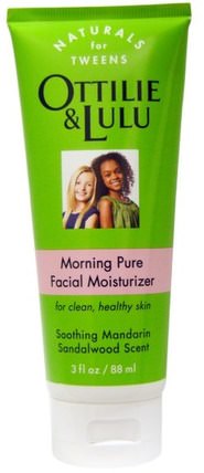 Morning Pure Facial Moisturizer, Southing Mandarin Sandalwood Scent, 3 fl oz (88 ml) by Ottilie Lulu, 美容，面部護理，面霜，乳液，皮膚 HK 香港