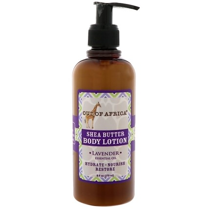 Shea Butter Body Lotion, Lavender, 9 fl oz (260 ml) by Out of Africa, 洗澡，美容，潤膚露，乳木果油 HK 香港