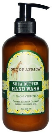 Shea Butter Hand Wash, Lemon Verbena, 8 fl oz (230 ml) by Out of Africa, 洗澡，美容，肥皂 HK 香港