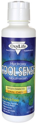 Hydroxy Cool Sense Mouthwash, Cool Mint, 16 fl oz (473 ml) by OxyLife, 洗澡，美容，口腔牙齒護理，漱口水 HK 香港