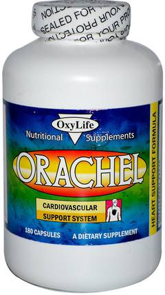 Orachel, Cardiovascular Support System, 180 Capsules by OxyLife, 健康，心臟心血管健康，心臟支持 HK 香港