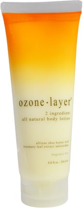 2 Ingredient All Natural Body Lotion, Fragrance Free, 8.0 fl oz (236.6 ml) by Ozone Layer, 洗澡，美容，潤膚露 HK 香港