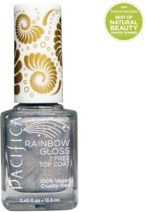 7 Free Top Coat, Rainbow Gloss, 0.45 fl oz (13.3 ml) by Pacifica, 洗澡，美容，化妝，指甲油 HK 香港