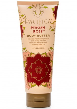 Body Butter, Persian Rose, 8 fl oz (236 ml) by Pacifica, 健康，皮膚，身體黃油，身體黃油 HK 香港