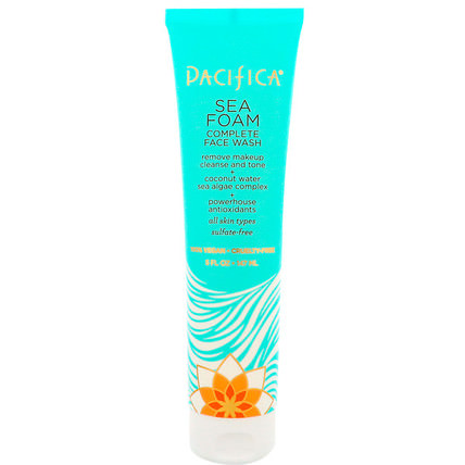 Complete Face Wash, Sea Foam, 5 fl oz (147 ml) by Pacifica, 美容，面部護理，皮膚，洗面奶 HK 香港