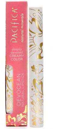 Devocean, Natural Lipstick, Tenderness.07 oz (2.0 g) by Pacifica, 洗澡，美容，口紅，光澤，襯墊 HK 香港