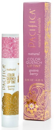 Natural Color Quench Lip Tint, Guava Berry, 0.15 oz (4.25 g) by Pacifica, 洗澡，美容，口紅，光澤，襯墊 HK 香港