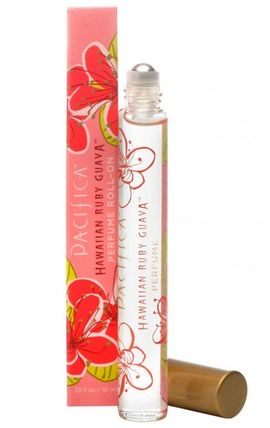 Perfume Roll-On, Hawaiian Ruby Guava.33 fl oz (10 ml) by Pacifica, 沐浴，美容，香水，香水噴霧 HK 香港