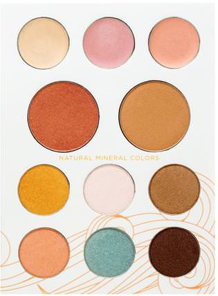 Solar Complete Mineral Palette, 0.8 oz (22 g) by Pacifica, 洗澡，美容，化妝，眼影 HK 香港