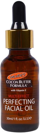 Cocoa Butter Formula, Perfecting Facial Oil, 1 fl oz (30 ml) by Palmers, 健康，皮膚，沐浴，美容油，面部護理油 HK 香港